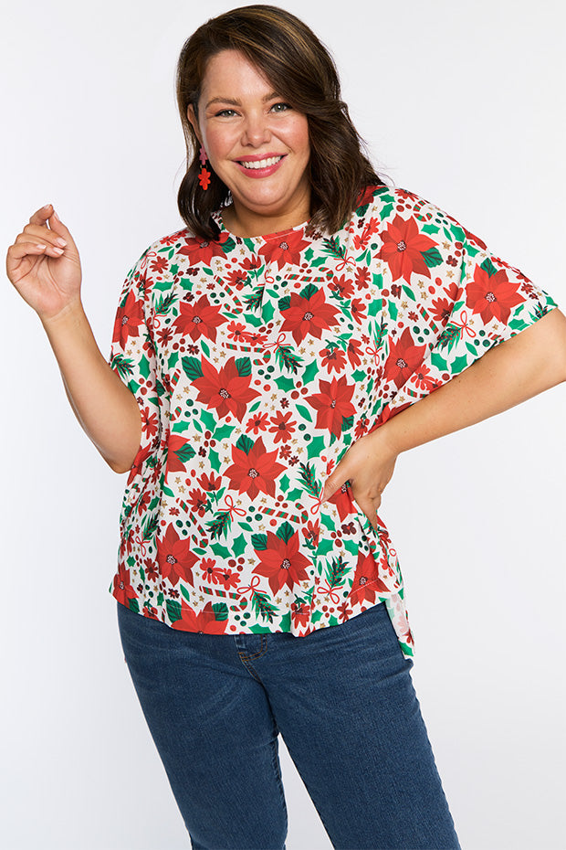 Serena Flowers Of Christmas Top – Flowers Of Christmas top