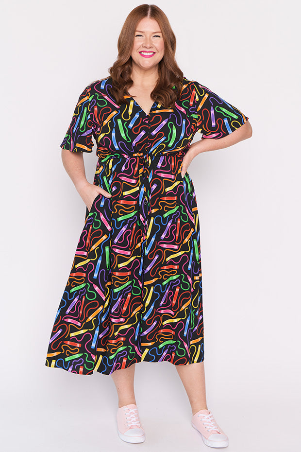 Michelle Crazy Crayons Dress – Crazy Crayons midi dress