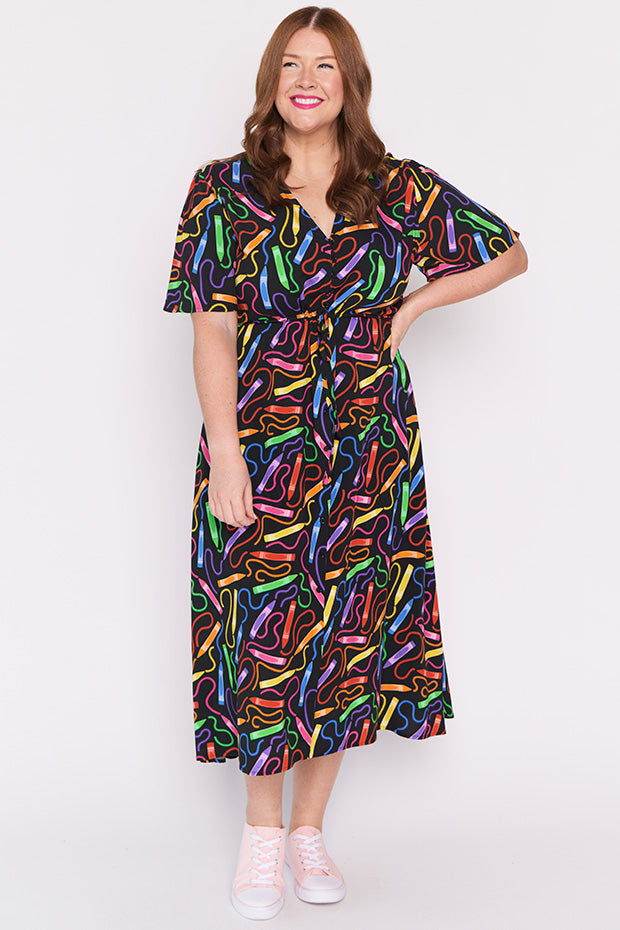 Michelle Crazy Crayons Dress – Crazy Crayons midi dress