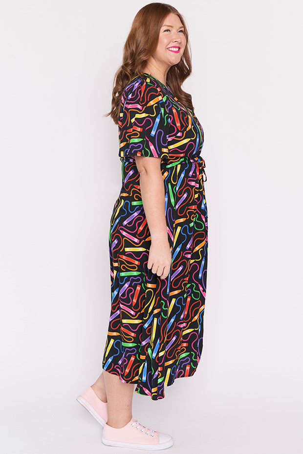 Michelle Crazy Crayons Dress – Crazy Crayons midi dress