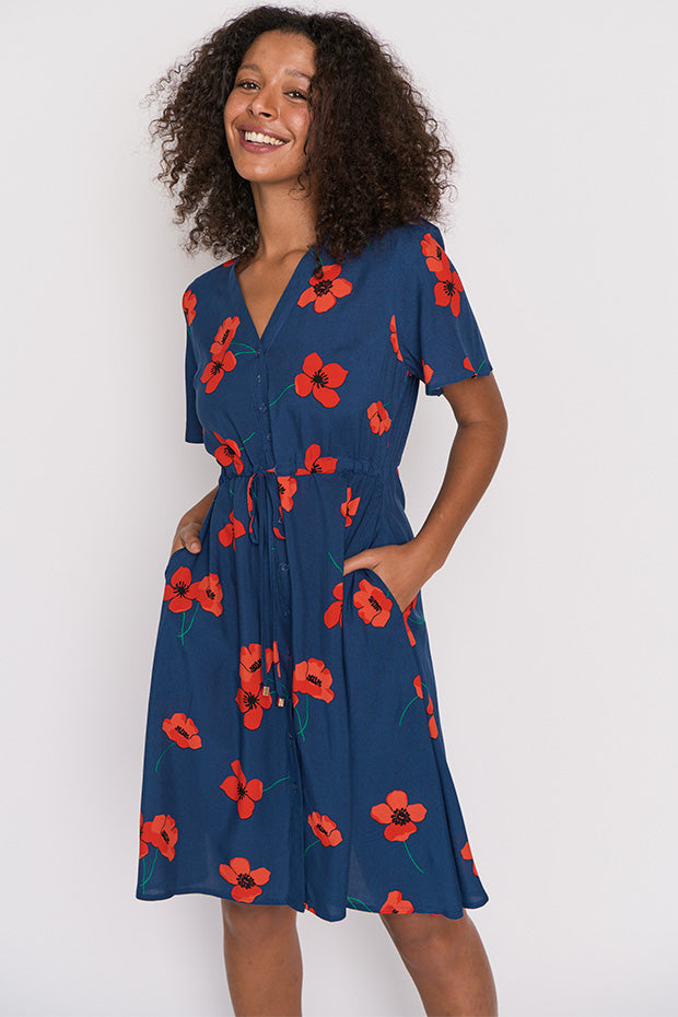 Jaz Red Poppy Fields Dress | Little Party Dress Jaz Red Poppy Fields Dress | Little Party Dress