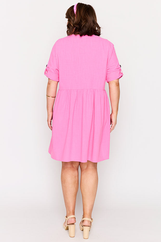 Adina Pink Dress – Pink knee length dress