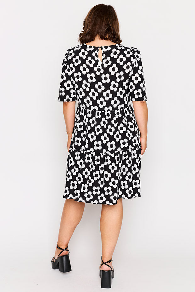 Izzie Black White Daisy Dress | Little Party Dress Izzie Black White Daisy Dress | Little Party Dress
