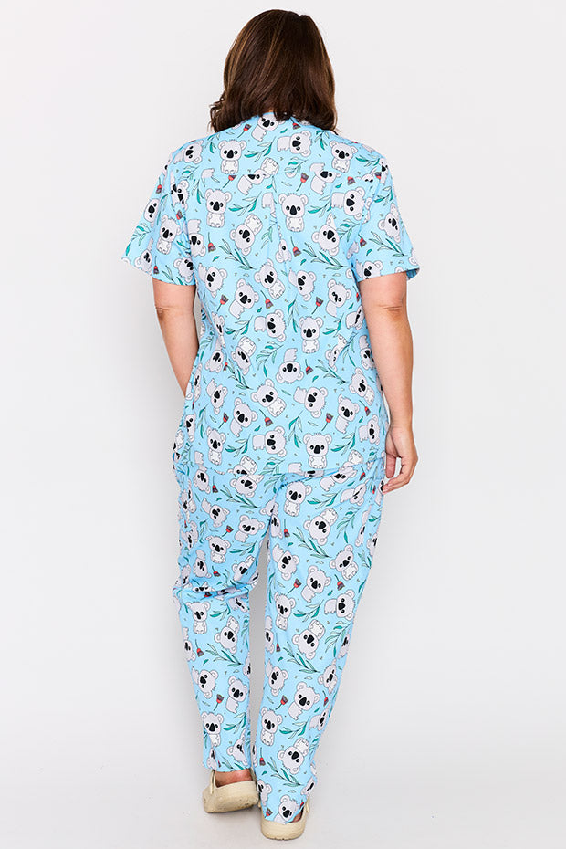 Meredith Blue Koalas Scrub Top – Blue Koalas top
