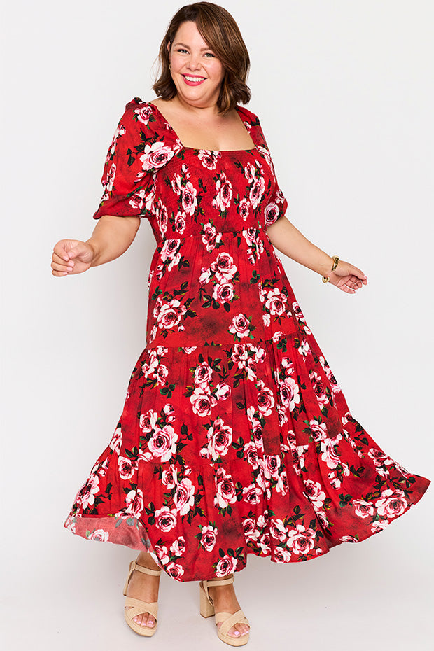 Colette Cherry Rose Dress – Cherry Rose midi dress