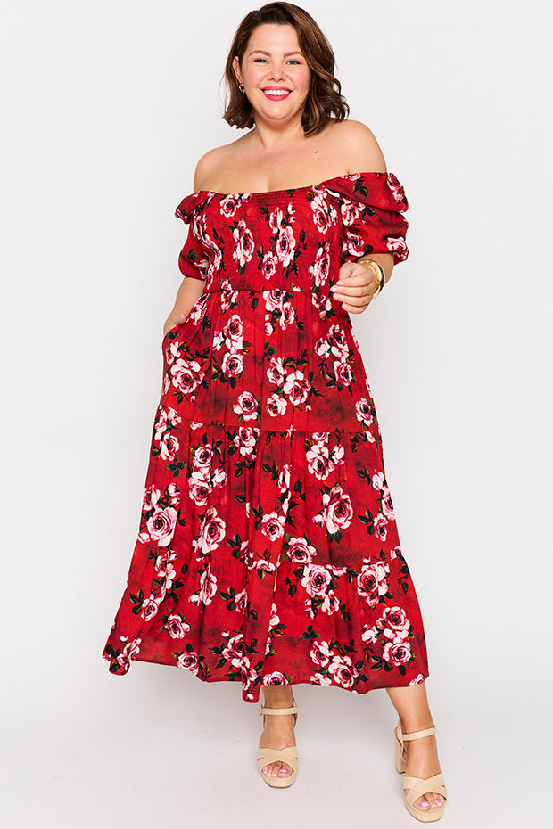 Colette Cherry Rose Dress – Cherry Rose midi dress