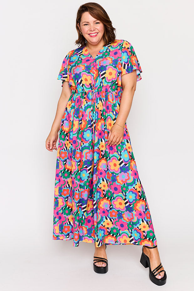 Justine Electric Blooms Jumpsuit – Electric Blooms jumpsuit