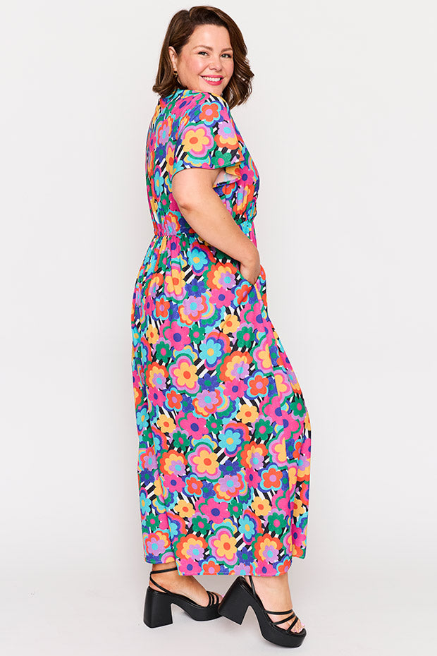 Justine Electric Blooms Jumpsuit – Electric Blooms jumpsuit