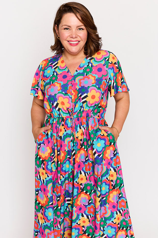Justine Electric Blooms Jumpsuit – Electric Blooms jumpsuit