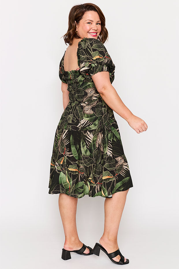 Nyla Emerald Oasis Dress – Emerald Oasis knee length dress