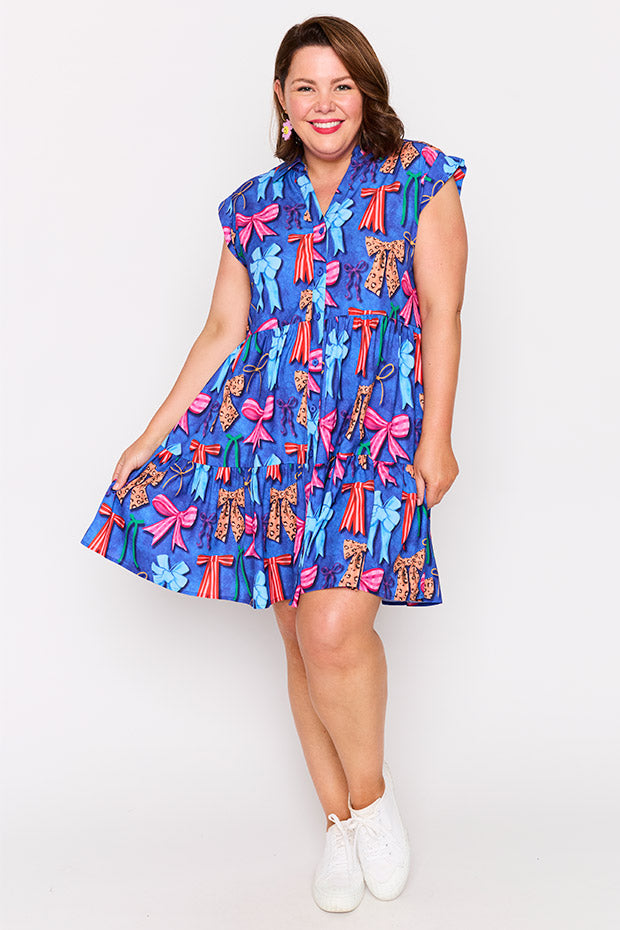 Claudia Inky Bows Dress – Inky Bows knee length dress