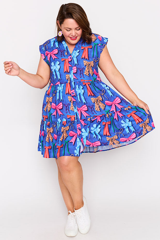 Claudia Inky Bows Dress – Inky Bows knee length dress