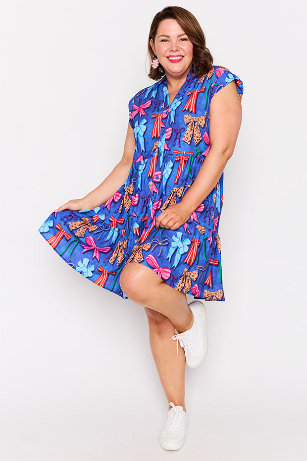 Claudia Inky Bows Dress – Inky Bows knee length dress