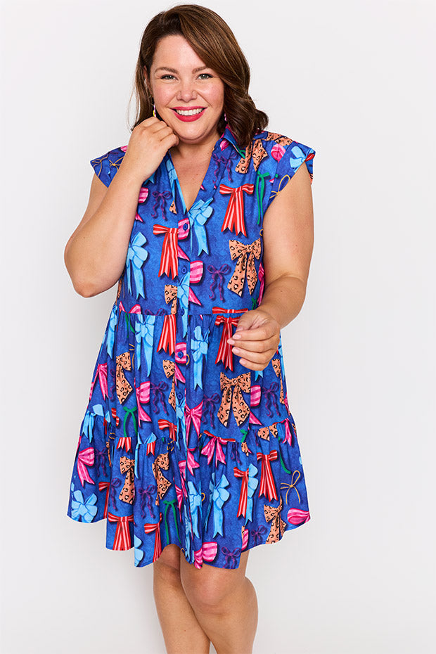 Claudia Inky Bows Dress – Inky Bows knee length dress