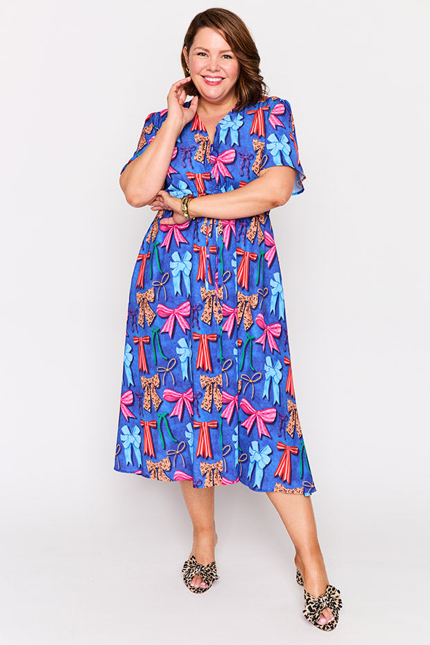 Marley Inky Bows Dress – Inky Bows midi dress