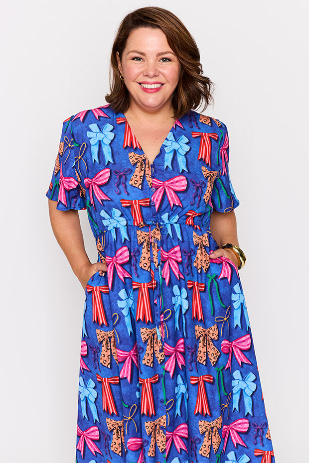 Marley Inky Bows Dress – Inky Bows midi dress