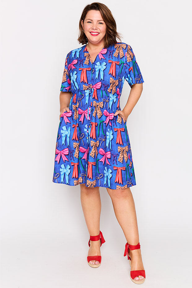 Siena Inky Bows Dress – Inky Bows knee length dress