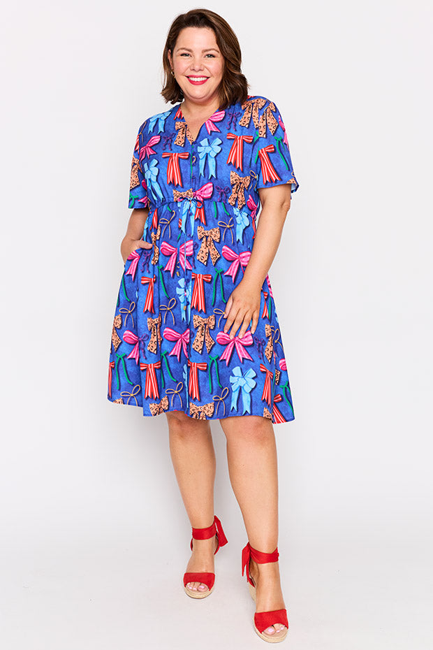Siena Inky Bows Dress – Inky Bows knee length dress