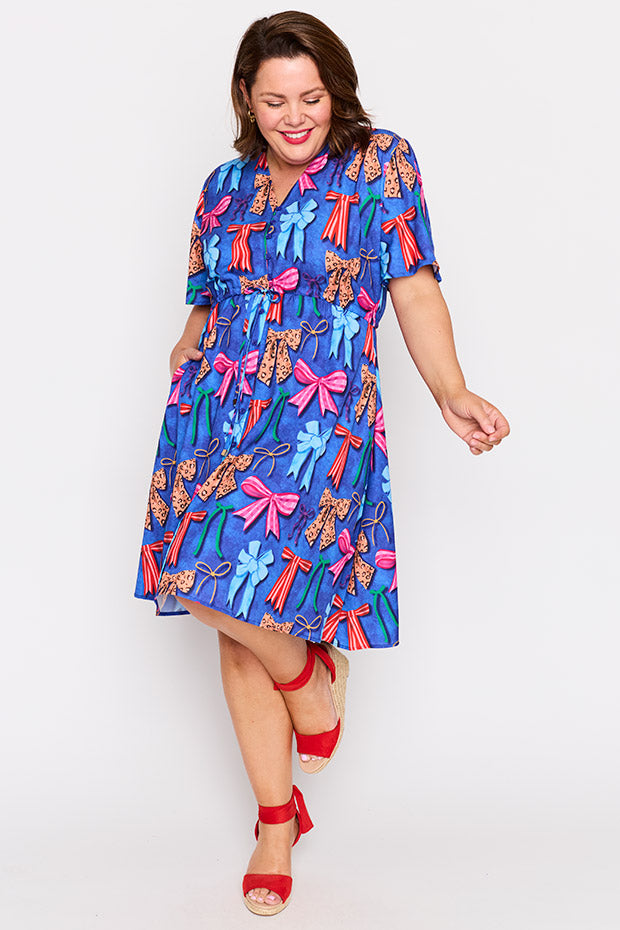 Siena Inky Bows Dress – Inky Bows knee length dress