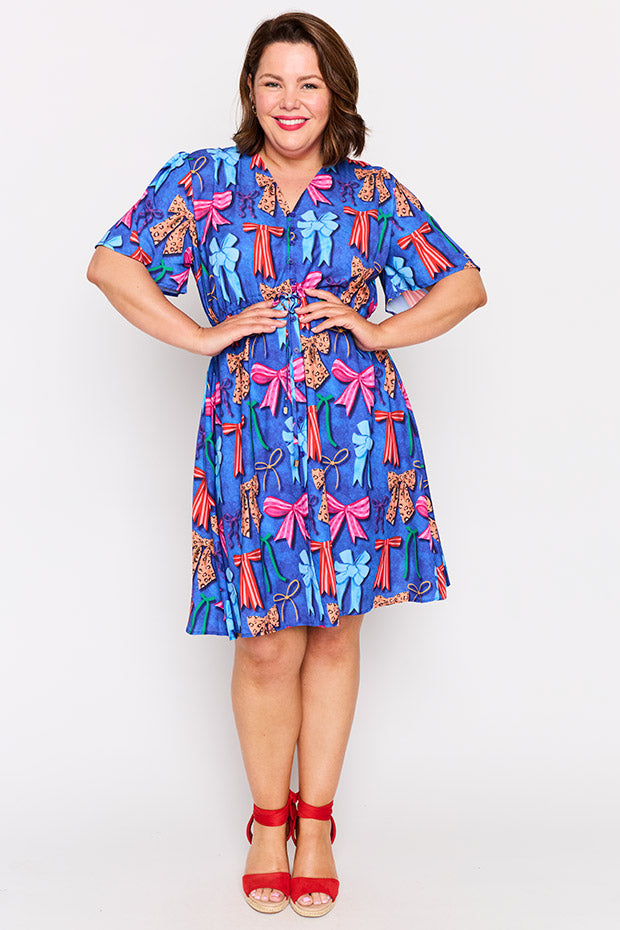 Siena Inky Bows Dress – Inky Bows knee length dress