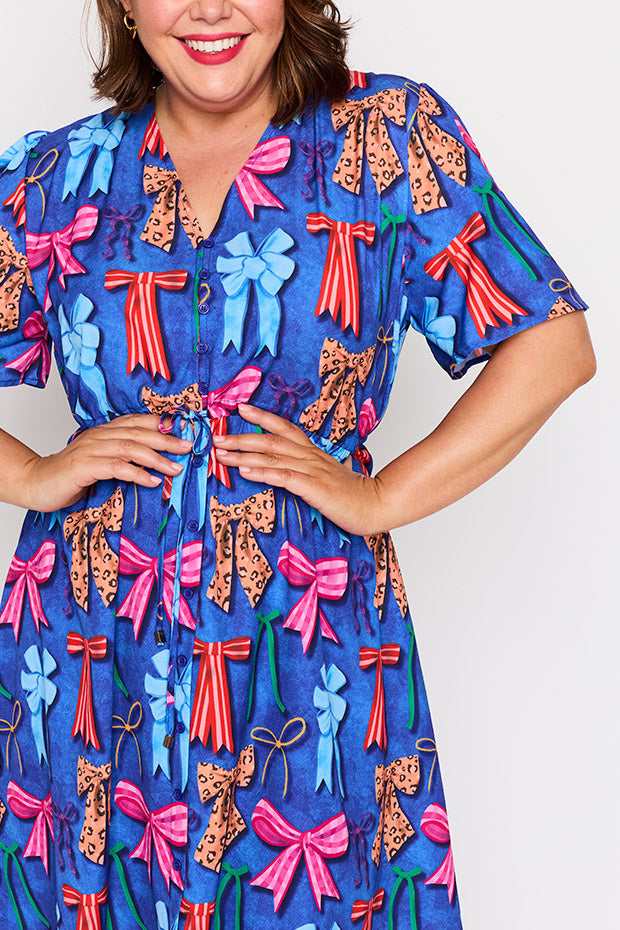 Siena Inky Bows Dress – Inky Bows knee length dress