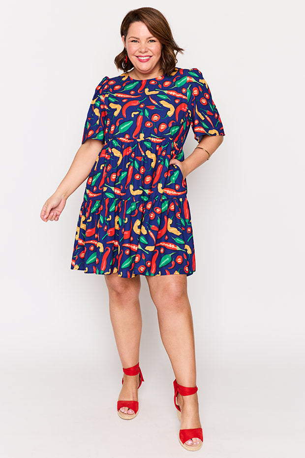 Jackson Navy Hot Chilli Dress – Navy Hot Chilli mini dress
