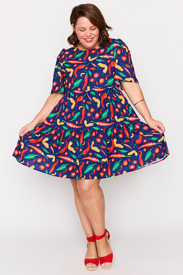 Jackson Navy Hot Chilli Dress – Navy Hot Chilli mini dress