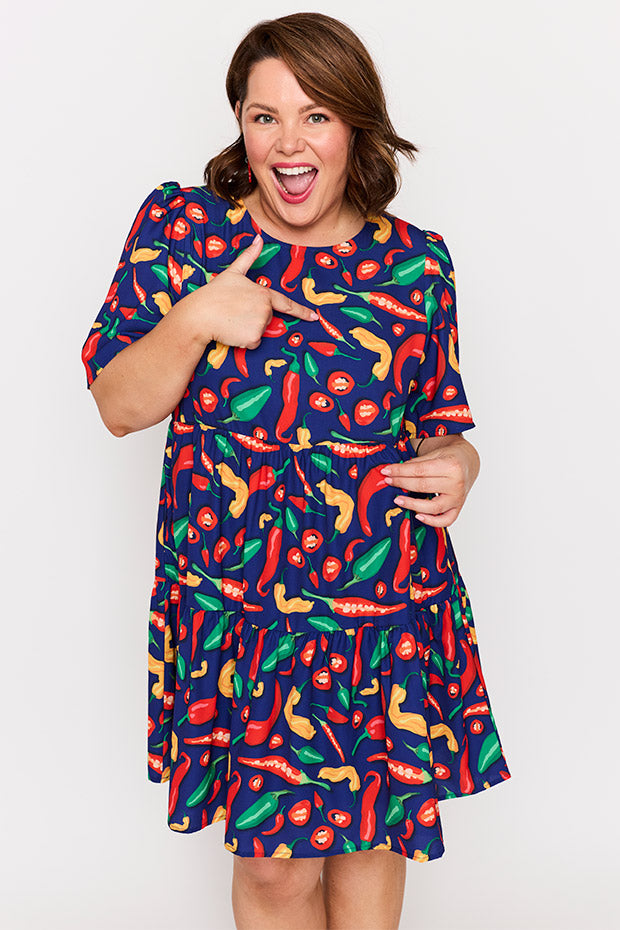 Jackson Navy Hot Chilli Dress – Navy Hot Chilli mini dress