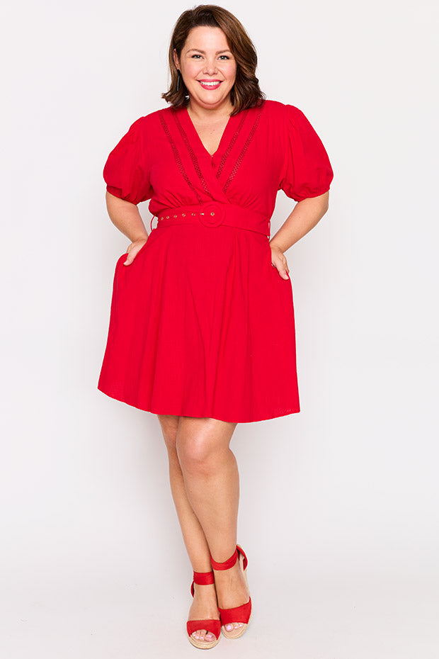 Ollie Red Dress – Red mini dress