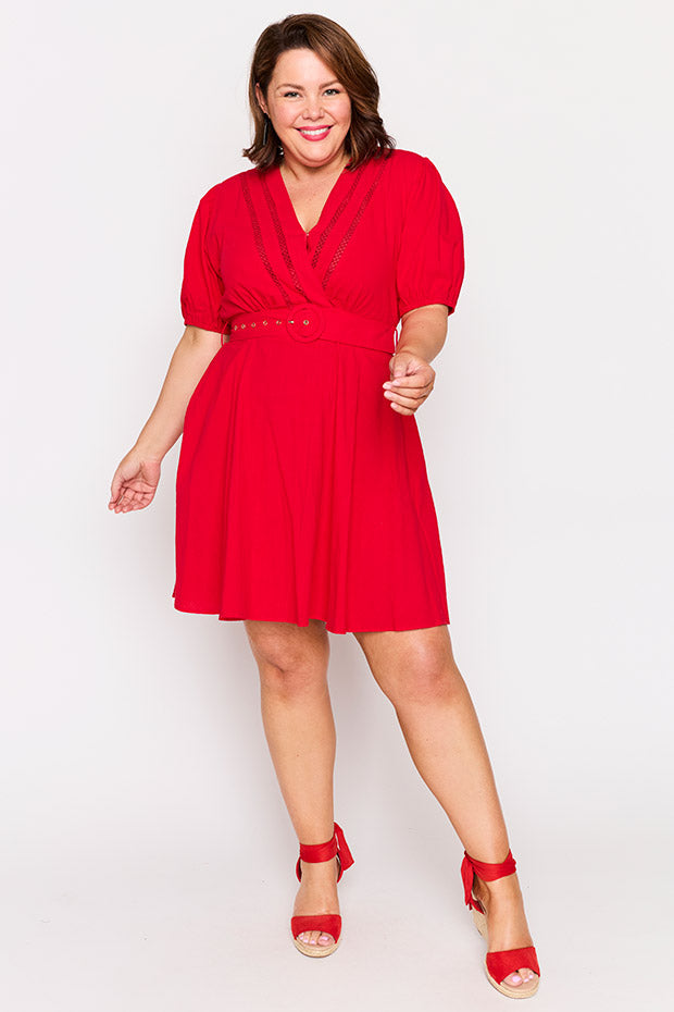 Ollie Red Dress – Red mini dress