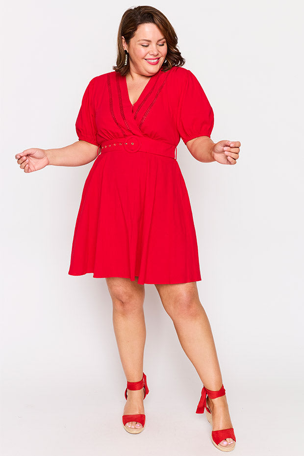 Ollie Red Dress – Red mini dress