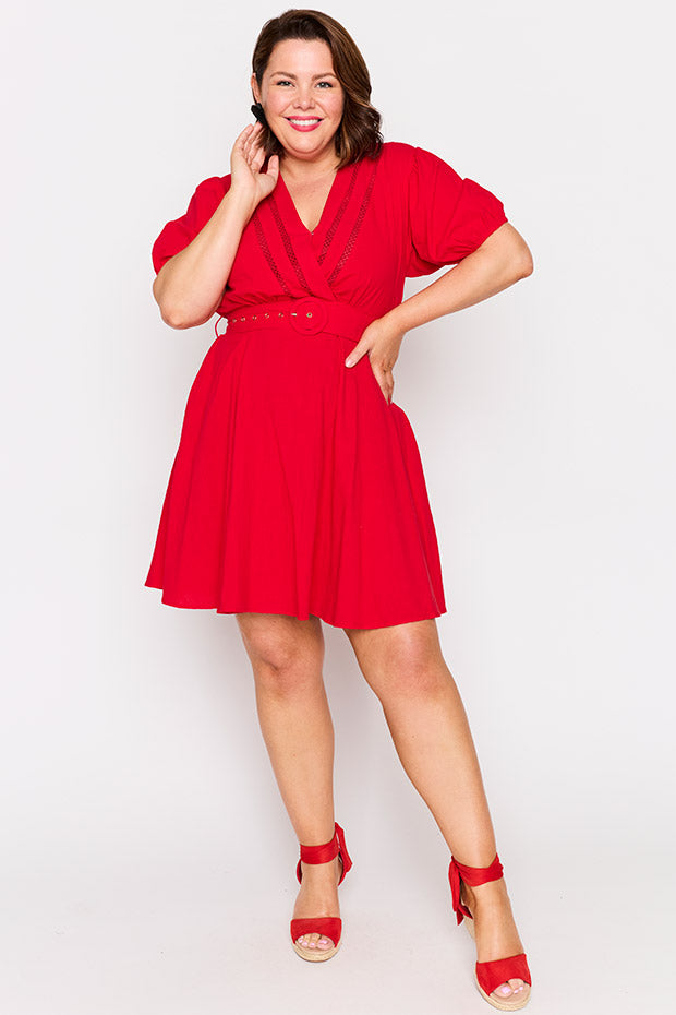 Ollie Red Dress – Red mini dress