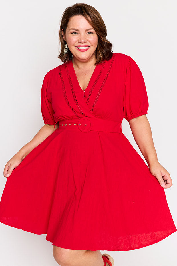 Ollie Red Dress – Red mini dress