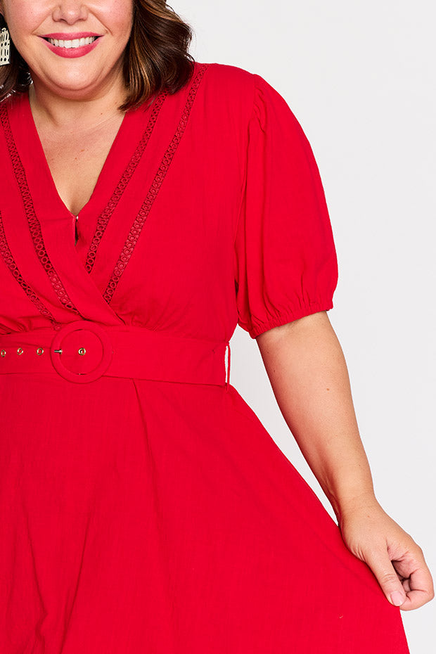 Ollie Red Dress – Red mini dress