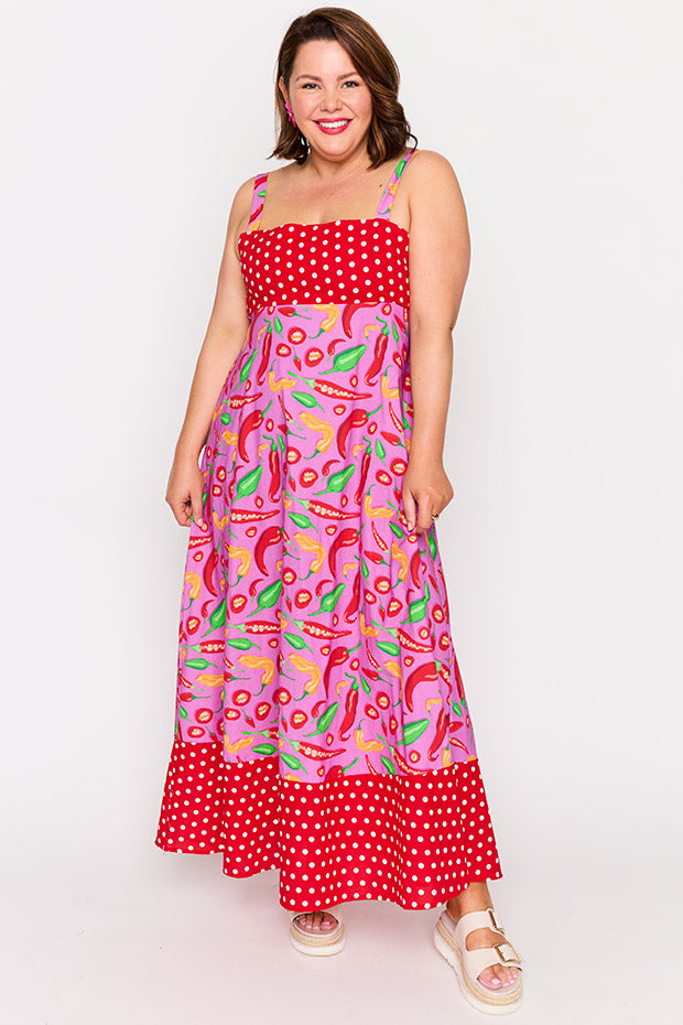 Gwen Pink Hot Chilli Dress – Pink Hot Chilli maxi dress
