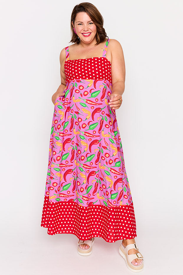 Gwen Pink Hot Chilli Dress – Pink Hot Chilli maxi dress