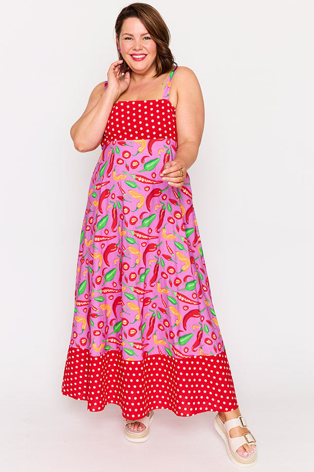 Gwen Pink Hot Chilli Dress – Pink Hot Chilli maxi dress
