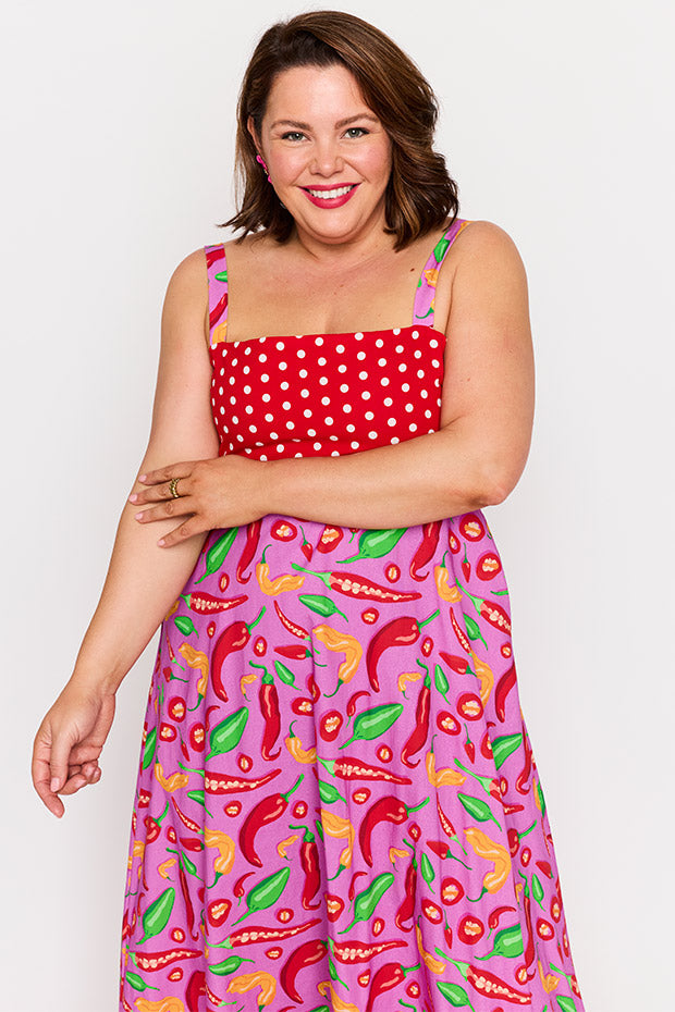 Gwen Pink Hot Chilli Dress – Pink Hot Chilli maxi dress