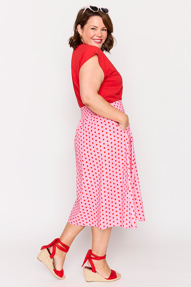 Beth Pretty In Pink Skirt – Pretty In Pink midi skirt