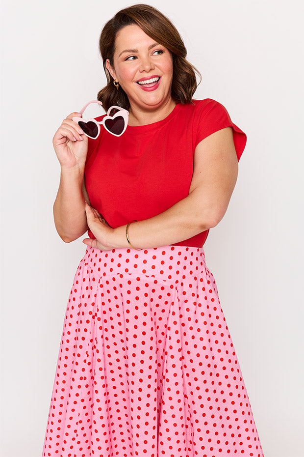 Beth Pretty In Pink Skirt – Pretty In Pink midi skirt