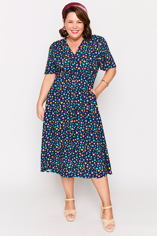 Michelle Smarty Spot Dress – Smarty Spot midi dress