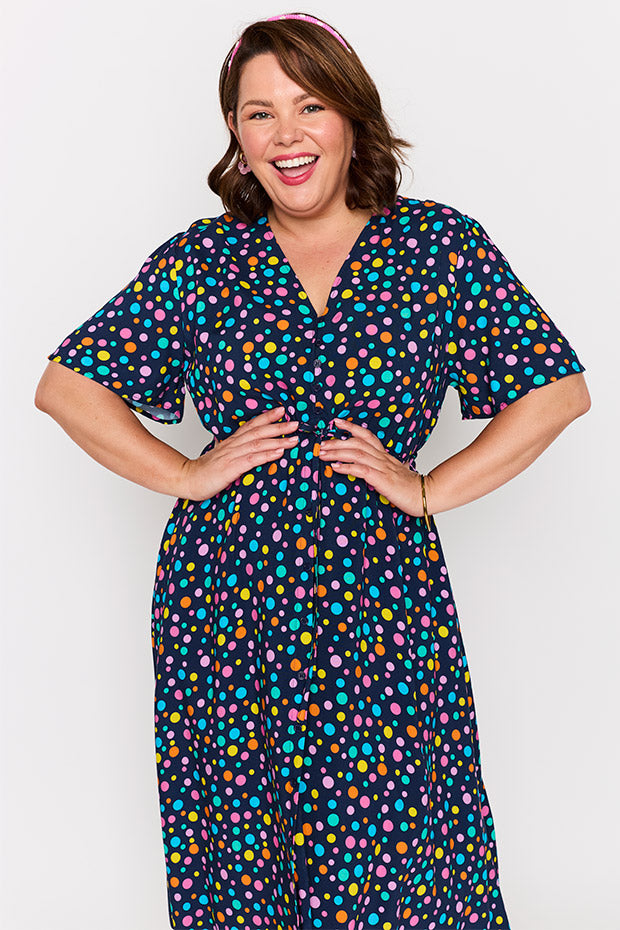 Michelle Smarty Spot Dress – Smarty Spot midi dress