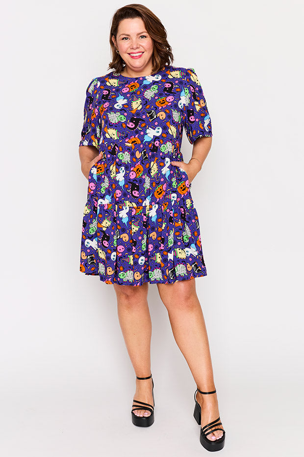 Izzie Spooky Dinos Dress – Spooky Dinos mini dress
