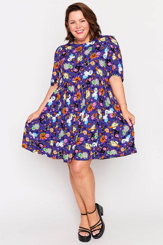 Izzie Spooky Dinos Dress – Spooky Dinos mini dress