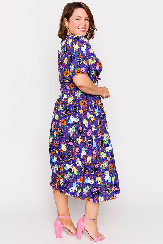 Michelle Spooky Dinos Dress – Spooky Dinos midi dress