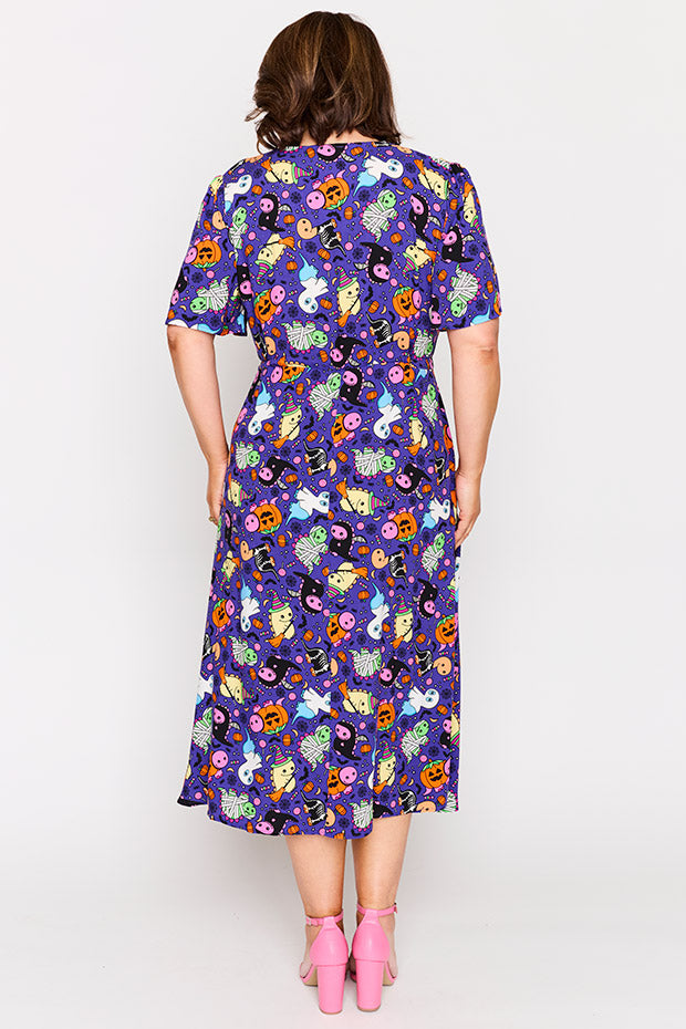 Michelle Spooky Dinos Dress – Spooky Dinos midi dress