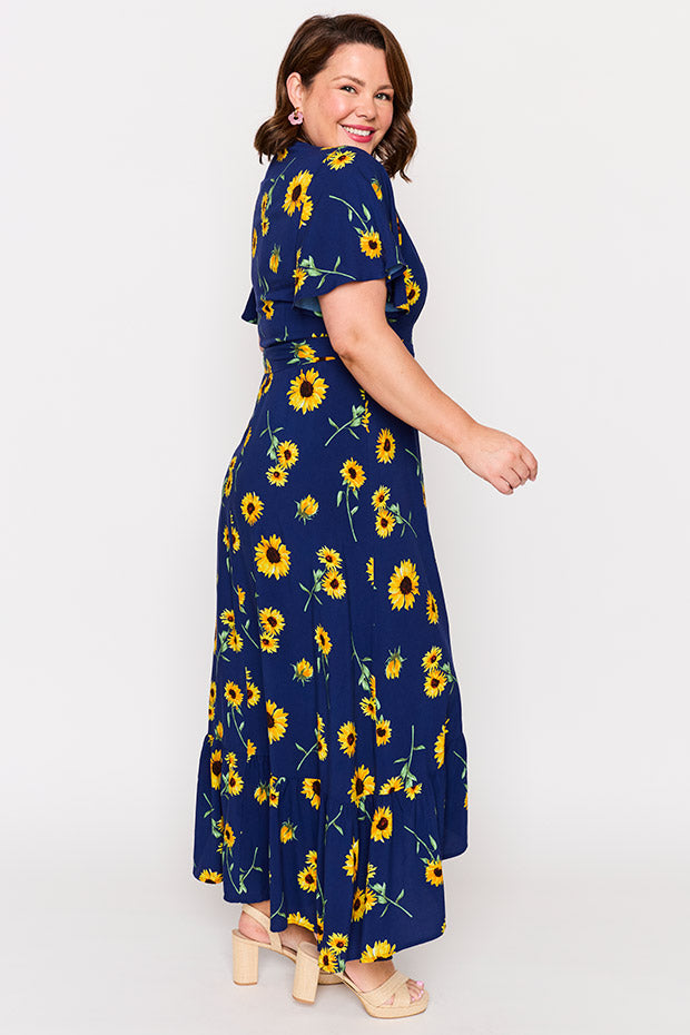 Cate Sunflower Wrap Dress – Sunflower Wrap wrap dress