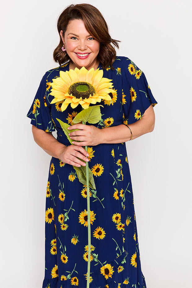 Cate Sunflower Wrap Dress – Sunflower Wrap wrap dress