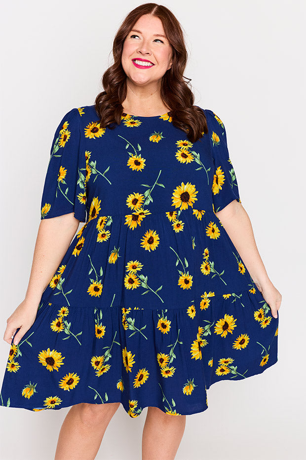 Izzie Sunflower Dress – Sunflower mini dress