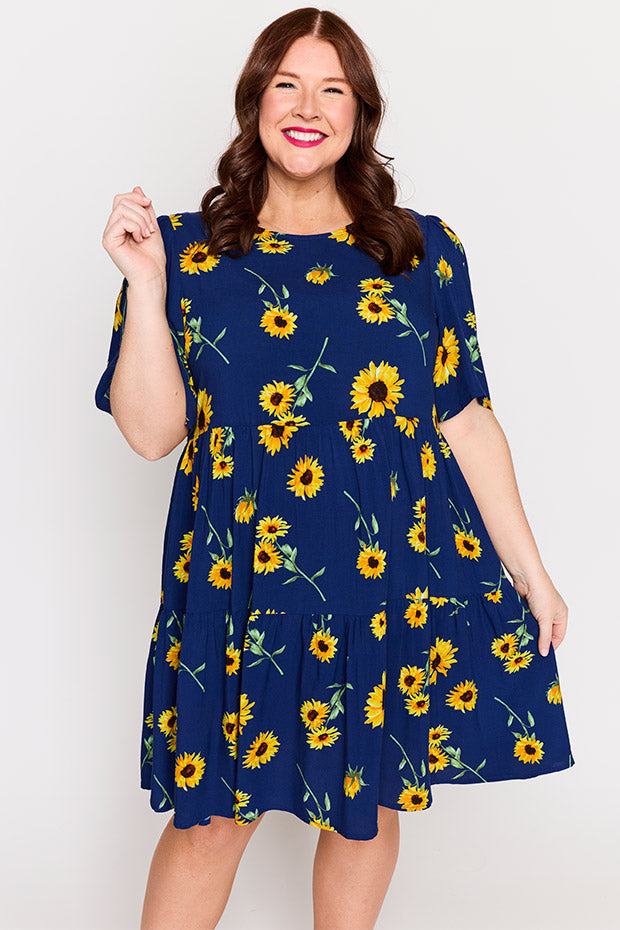 Izzie Sunflower Dress – Sunflower mini dress